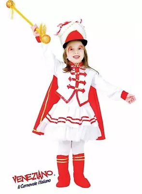 Deluxe Drum Majorette Marching Band Uniform Costume Girls Toddler Child SZ 3 • $39.95