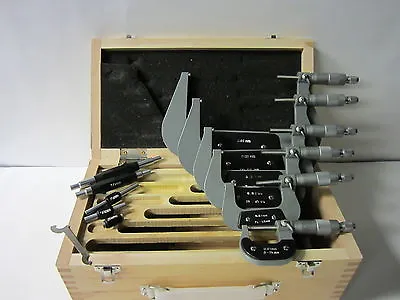 0 - 150mm METRIC OUTSIDE MICROMETER 6PCS/SET 0.01mm Grad.--new • $158