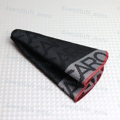 $28.90 • Buy For JDM RECARO Racing Hyper Fabric Shift Knob Shifter Boot Cover MT/AT Red 4