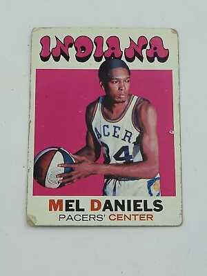 1971 TOPPS BASKETBALL #195 MEL DANIELS ROOKIE RC Card Indiana Pacers • $19.99