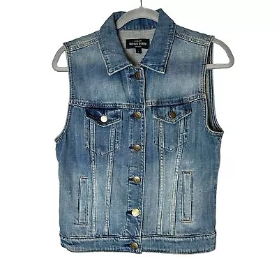 J Crew Indigo Blue Denim Vest Size Small • $12.50