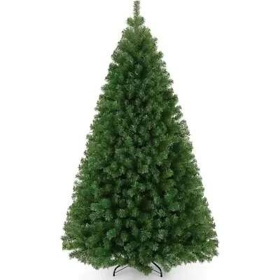 7.5FT Unlit Artificial Christmas Tree For Decoration Premium Hinged Spruce • $79.95