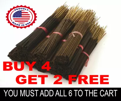 HEAVILY SCENTED INCENSE STICKS HAND DIPPED 11  Sticks 50 Stick Bundle • $7.99