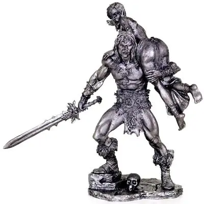 Conan The Barbarian Tin Soldiers 75mm 1/23 Miniature Figurine Metal Sculpture • $29.99