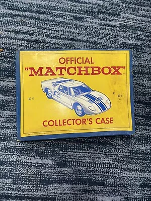 Vintage Official Matchbox Lesney Car Collectors Carry Case 1966 Rare. 30 Pieces • $40