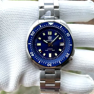 STEELDIVE Men 44MM Automatic NH35 Diving Sapphire 300M Waterproof Ceramic Watch • $82.31