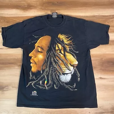 Vintage Bob Marley Shirt Mens XL Zion Rootswear Lion Crewneck USA • $34.77