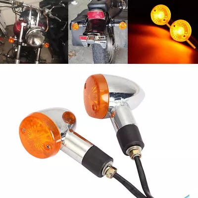 Motorcycle LED Turn Signal Lights For Kawasaki Vulcan VN 500 750 900 1500 2000 • $16.96