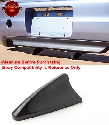 Universal Rear Bumper Matt Black Shark Fin Wing Vortex Diffuser Generator For VW • $9.91