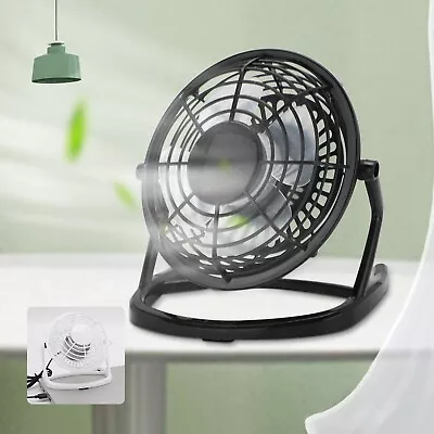 Mini USB Desk Fan Small Quiet Personal Cooler USB Powered Portable Table Fan • £4.99