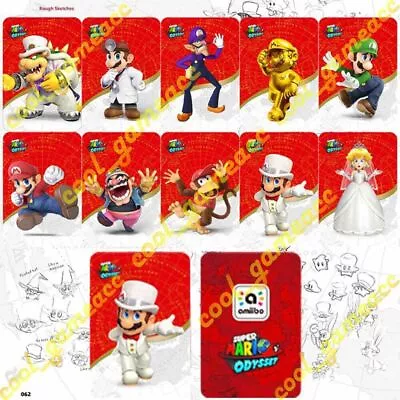 $21.99 • Buy 10pcs Super Mario Odyssey NFC Coins Amiibo Mini Card For Switch 86*54mm Set