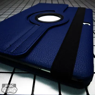 NAVY Leather Book Case Cover Pouch For Samsung SM-T385M Galaxy Tab A 8.0 (2017) • $23.50