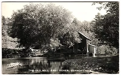 The Old Mill East Dover Vermont Real Photo RPPC C1950s Posted Postcard • $19.99