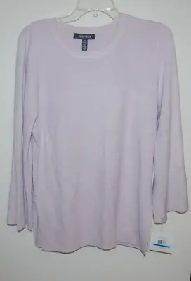 Ellen Tracy Essential Retail 69.00 Sweater Size XL NWT Lilac Tint Crew Neck (h • $9.10