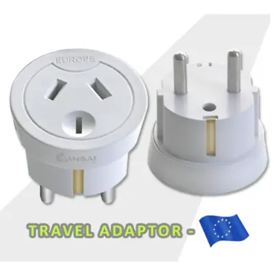 $39.95 • Buy Travel Adapter Power Socket To Plug Australia AU To Europe Bali Tahiti Noumea