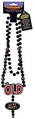 Birthday Party Beads Over The Hill Gag Gift I'm Old Necklace Party Supplies • $9.59