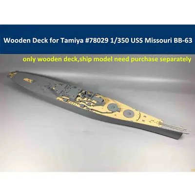 Wooden Deck For Tamiya 78029 1/350 Scale USS Missouri BB-63 Circa 1991 Model • $20