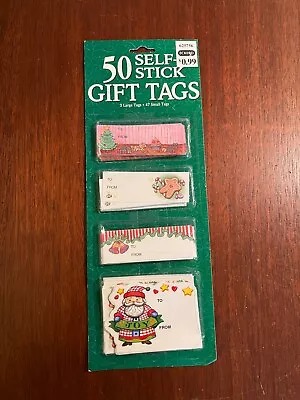 Vintage Christmas Gift Tags 50 Self Stick • $8