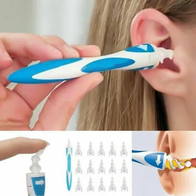 17pc Ear Wax Removal Tool Ear Wax Cleaner Q-Grips Ear Wax Remover With 16Tips • £3.01
