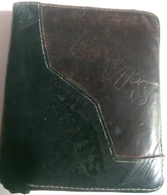 Levi`s Vintage Men`s Wallet Brown Leather Size 4.5in X 3.6in Comfort  • £20