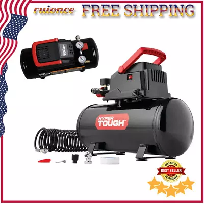 3 Gallon Oil-free Portable Air Compressor 100PSI W/ Hose Inflation Accessory Kit • $105