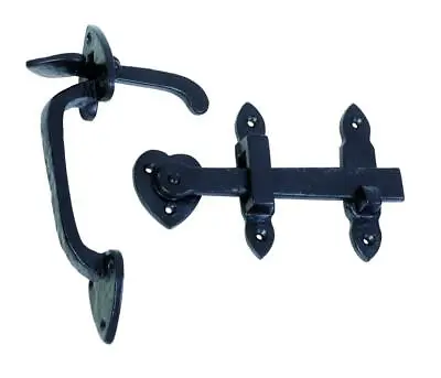 Black Cast Iron Gate Or Barn Door Latchsuffolk Latchthumb Operated TH1860 • $43.65