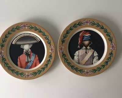 £27.76 • Buy Two Gien France Bicentenaire De La Revolution Salad Dessert Plate