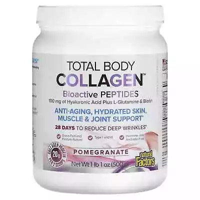 2 X Natural Factors Total Body Collagen Bioactive Peptides Pomegranate 100 M • $149.38
