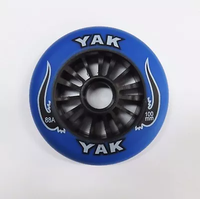 YAK Scooter Wheel -  Plastic Core - 100mm - 88A  -  BLACK / BLUE Razor Madd Gear • $10.89