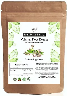 100% Pure Valerian Root Extract (Valeriana Officinalis) Enhances Healthy Sleep • £12.55