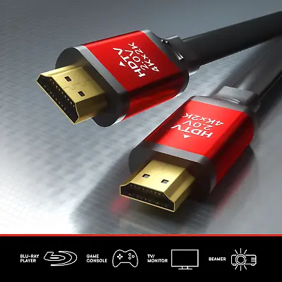 PREMIUM ULTRAHD HDMI CABLE HIGH SPEED 4K 2160p 3D LEAD • £2.99