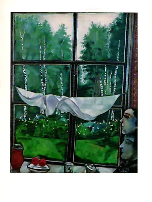 1972 Vintage MARC CHAGALL  WINDOW IN THE COUNTRY  LOVELY COLOR Offset Lithograph • $7.20