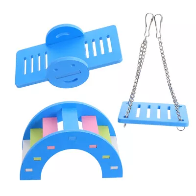 £6.26 • Buy 3pcs Wooden Hamster Ladder Hamster Cage Accessories Rat Cage Ladder