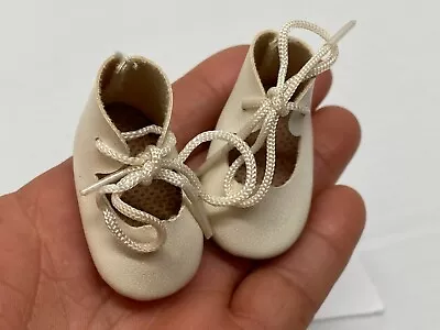 VINTAGE Antique DOLL Accessories Doll Shoes - Old Stock Cute Style Of White BABY • $4.99