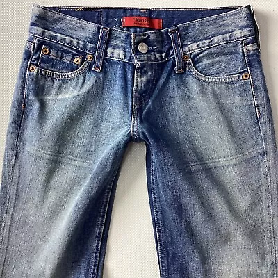 Ladies Levis MARISSA SQUARE CUT BOOT CUT Blue Jeans Size 8  W26 L30 (323G) • £34.99