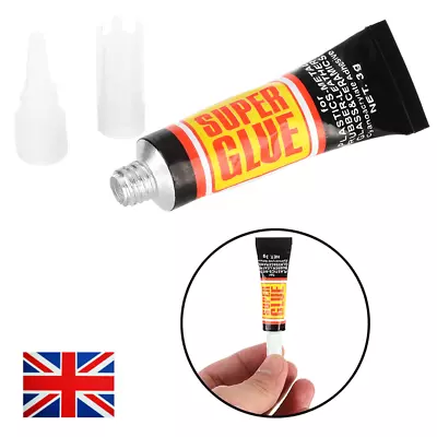 Super Glue For Wood Plastic Metal Leather Glass Extra Strong Adhesive Superglue • £2.19