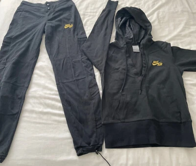 £20 • Buy Vintage NIKE AIR Tracksuit Hoodie S/XS Grey Tag Combat Style Trackpants