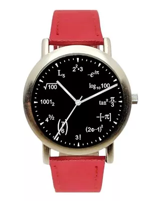  Mathematics Dial  Unisex Watch Has A Math Equation At Each Hour Indicator • $55