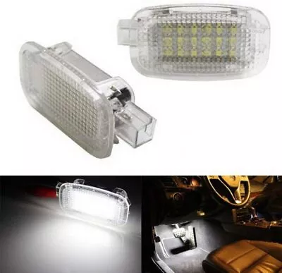 2x White 18 SMD LED Courtesy Door Trunk Lights For Mercedes W204 W212 W207 W221 • $14.99