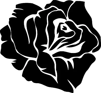 £3.49 • Buy Rose Flower Vinyl Decal Sticker For Car/Window/Wall