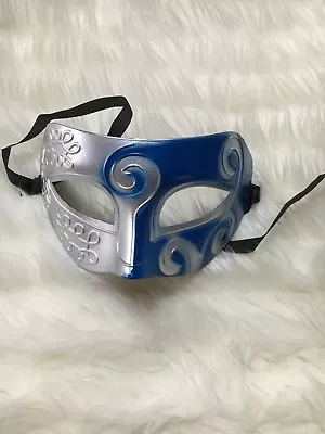 Mens Half Face Venetian Prince Masquerade Party Ball Mask Fancy Dress Accessory • £6.99