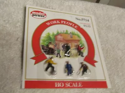 Model Power HO Work People Hand Painted Model Figures 5714 NEW STOCK • $6.99