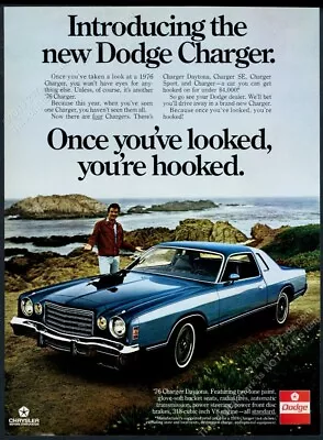 1976 Tom Selleck Photo Dodge Charger Car Vintage Print Ad • $29.97