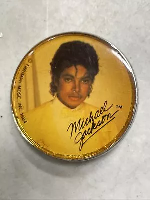 Vintage 1984 Michael Jackson Lee 2  Metal Belt Buckle Triumph Concert Merch  • $14