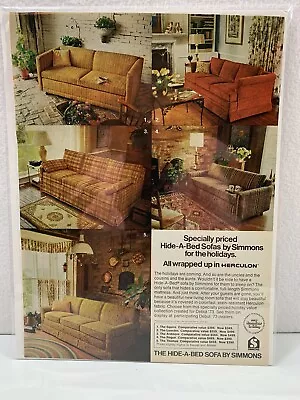 Vintage Print Ad 1972 Hide-A-Bed Sofa Genuine Magazine Advertisement Ephemera • $10.30