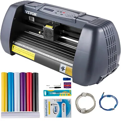 VEVOR 14  Vinyl Cutter Plotter Sign Cutting Machine Software 3 Blades LCD Screen • $189.99