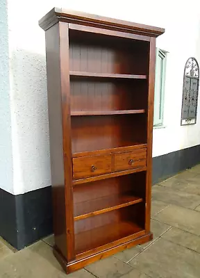 6' 6  Tall Substantial 5 Shelf 1 Drawer Open Book Case Display Unit Bookshelf • £125