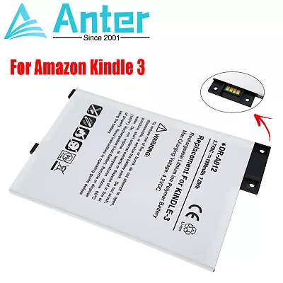 Battery For Amazon S11GTSF01A Kindle 3G GP-S10-346392-0100 170-1032-00 Kindle 3 • $13.99