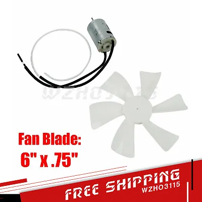 RV Vent Motor With Fan Blade 12 Volt Home Bathroom Mobile RV Motor Exhaust White • $8.99