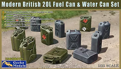 Gecko Models 1/35Modern British 20L Fuel Can & Water Can Set 35GM0079 • $18.99